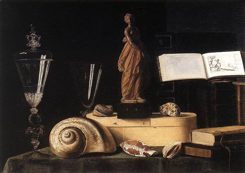 Sebastian Stoskopff Still-Life with Statuette and Shells china oil painting image